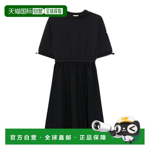 香港直邮Moncler 圆领连衣裙 K10938I0000989A1K