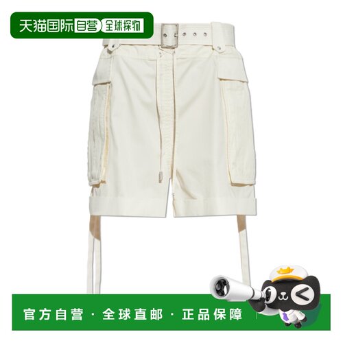 香港直邮ALEXANDER MCQUEEN 女士 腰带环短裤 26SS【付后1h可退】