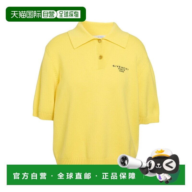 香港直邮Givenchy 纪梵希 女士 毛衣 yellow 黄色针织衫时尚舒适