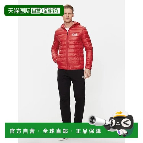 香港直邮EA7 Emporio Armani 印花连帽羽绒服 8NPB02PN29Z高端流