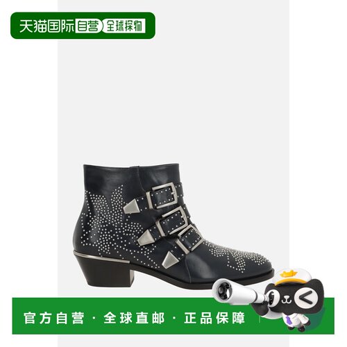 香港直邮Chloe 蔻依 女士 Susanna 铆钉皮质短靴 CH26S134WF43Y