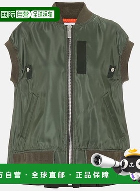 香港直邮Sacai 女士 尼龙背心 green绿色 舒适时尚