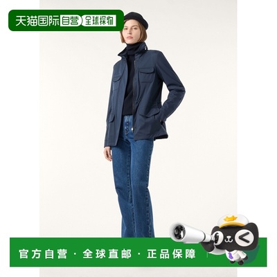 自营欧洲直邮Loro Piana 女士海军蓝功能性面料夹克