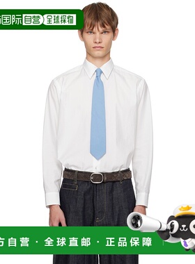 1h可退 香港直邮AURALEE 男士 白色 Washed Finx Twill 衬衫 A25A