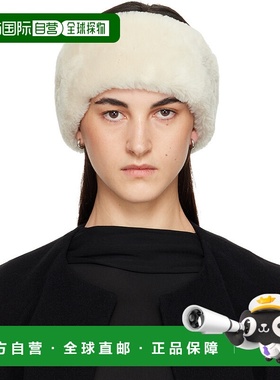 1h可退 香港直邮toteme 女士 灰白色 Double-Sided Shearling 头