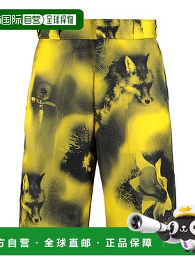 香港直邮Prada 徽标印花短裤 普拉达休闲裤SPG32S18211P1