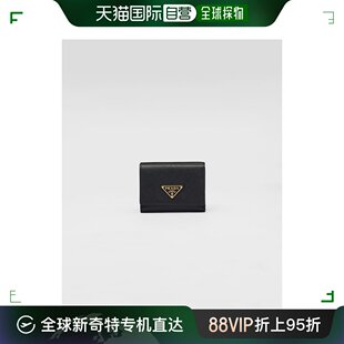 99新未使用 普拉达小号 欧洲直邮PRADA Saffiano 皮革钱包