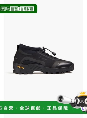 香港直邮GANNI 甘尼 女士 帆布橡胶运动鞋 S2097 black黑色 舒适