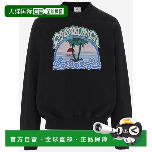 香港直邮CASABLANCA 男士卫衣 MPF26JTP29301 AW2026 黑色 MAGLIE
