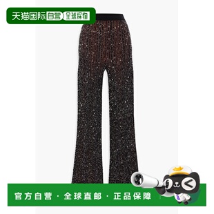 1h可退 香港直邮MISSONI 米索尼 女士 金属感罗纹针织小喇叭裤 DS