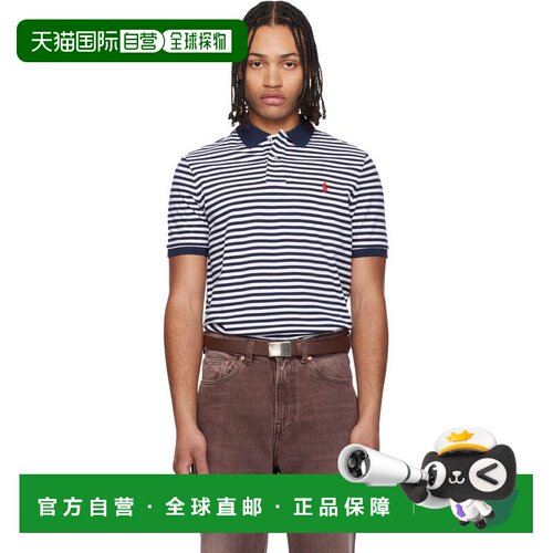 香港直邮Polo Ralph Lauren Polo 拉夫 劳伦 男士 海军蓝 & 白色