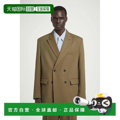 欧洲直邮COS 男士深米色羊毛西装外套新款西服