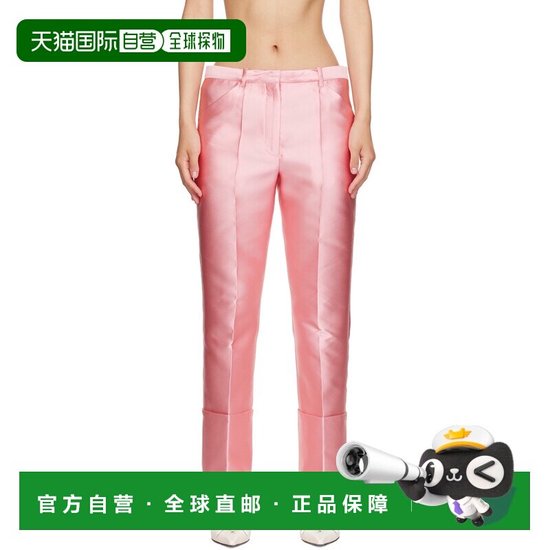 香港直邮calvin klein 女士 粉色 Eva 长裤 VY0U411Candy