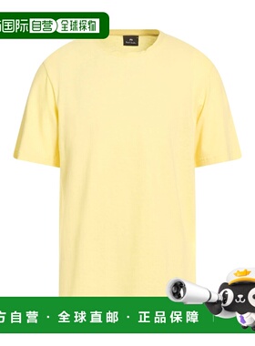 1h可退 香港直邮Paul Smith 男士 T恤 yellow黄色 舒适时尚