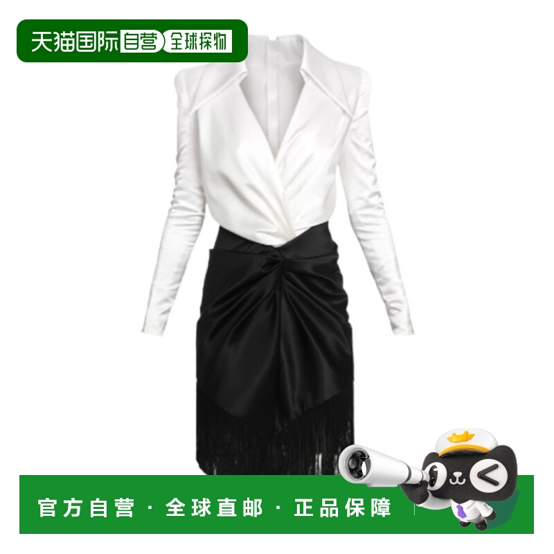 香港直邮Balmain 垂饰流苏连衣裙 CF1R9109SB02包臀裙