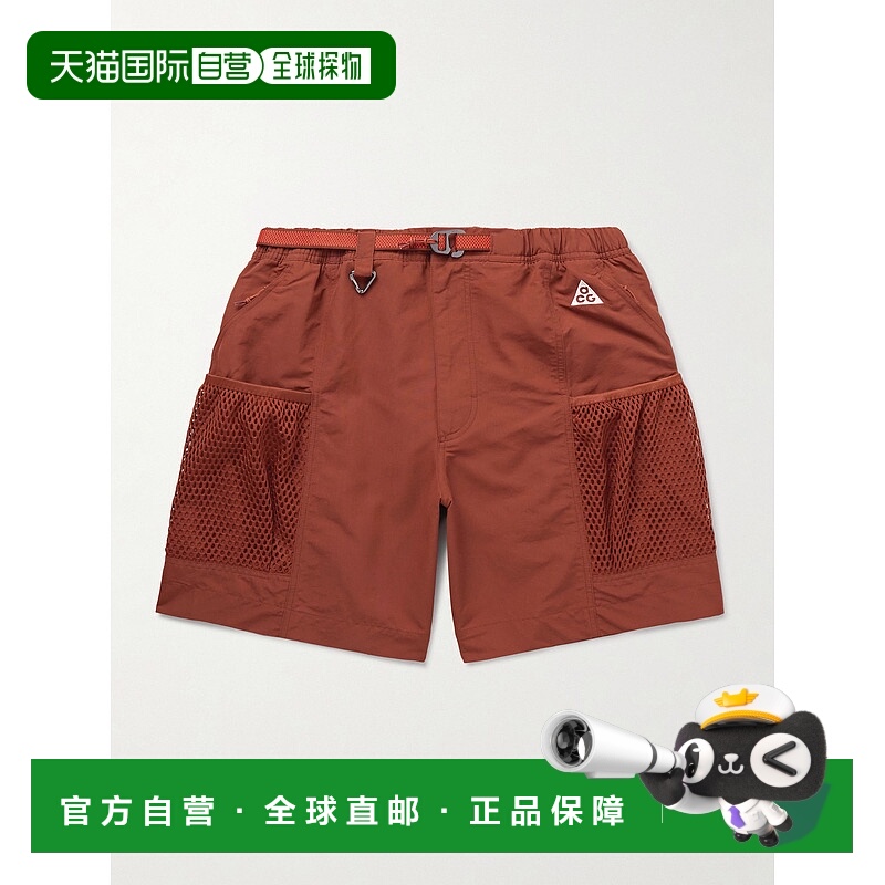 Nike 耐克 男士 ACG Snowgrass 直筒网纱边束带尼龙短裤休闲裤