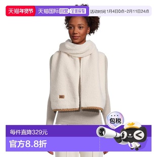 1h可退 香港直邮Ugg 女士 fluff 圆齿边围巾