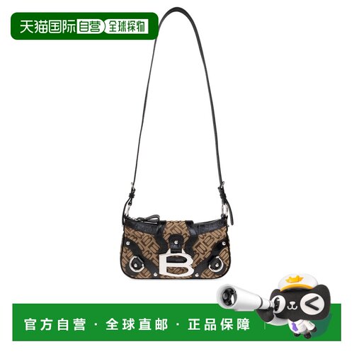 香港直邮BALENCIAGA 女士斜挎包 8052602ABBY2160 AW2024 棕色
