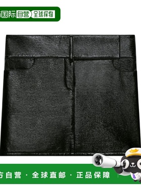 1h可退 香港直邮Courreges 女士 標誌刺繡束帶迷你裙 125CJU218VY