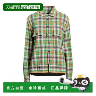 香港直邮Dsquared2 green绿色 二次方 格纹衬衫 舒适 女士 1h可退
