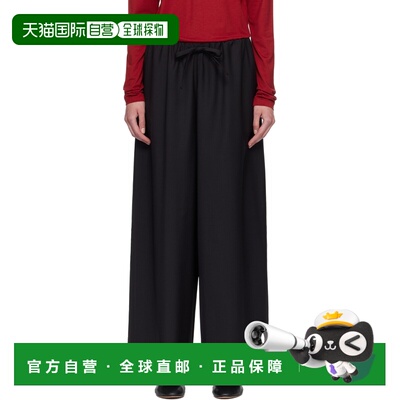 1h可退 香港直邮toteme 女士 黑色 Drawstring Dinner 长裤 261WR
