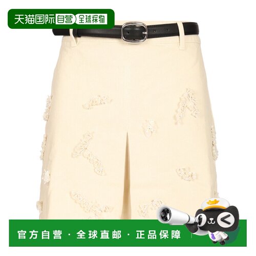 1h可退 香港直邮SELF-PORTRAIT 女士短裤 PF25819SKC AW2025 米白