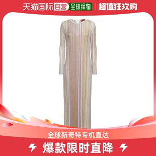 女士亮片条纹针织长款 香港直邮MISSONI 连衣裙