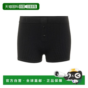 1h可退 香港直邮Live The Process 女士 罗纹针织短裤 black黑色