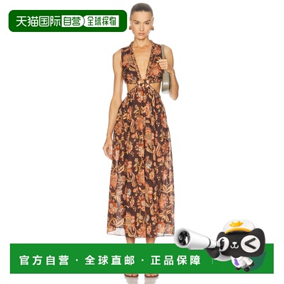 1h可退 美国直邮ZIMMERMANN 女士 紫菀连衣裙 8435DSS261