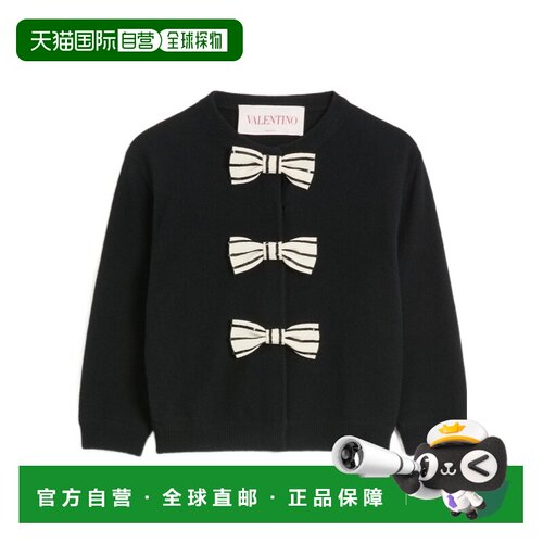 1h可退 香港直邮VALENTINO 女士针织衫 BKA11J9DL0NO AW2025 黑色