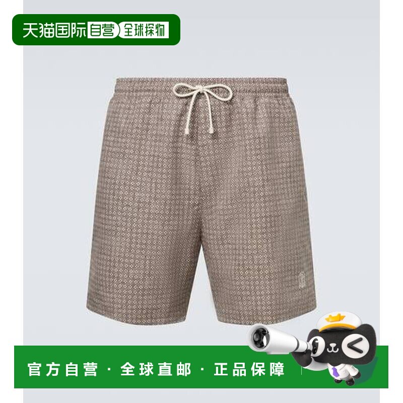 香港直邮Brunello Cucinelli 布内罗 古奇拉利 男士 印花泳裤 MR8