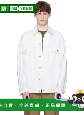 1h可退 香港直邮A.P.C. 男士 灰白色 Elvis 牛仔夹克 COGZVH02913