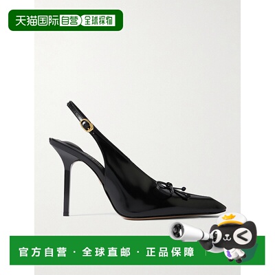 香港直邮Jacquemus 女士 Cubisto 蝴蝶结皮质露跟浅口鞋 24E241FO