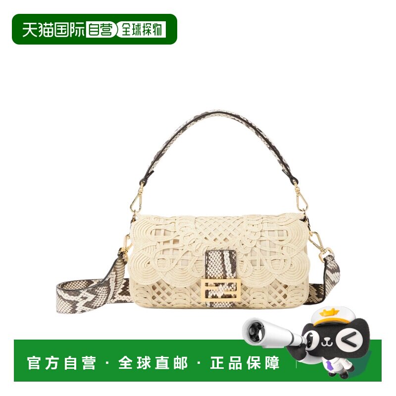 香港直邮FENDI 女士斜挎包 8BR600AY6DF1WLV CO 花色 中号 Baguet