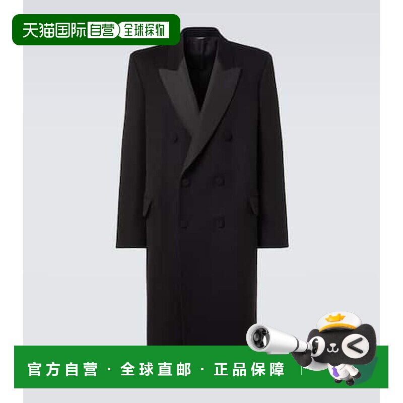 香港直邮Loro Piana 诺悠翩雅 男士 Renato 羊绒双排扣西装大衣