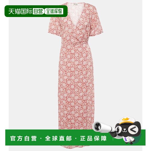 1h可退 香港直邮RIXO 女士 Katrina 花朵中长连衣裙 pink粉色 舒