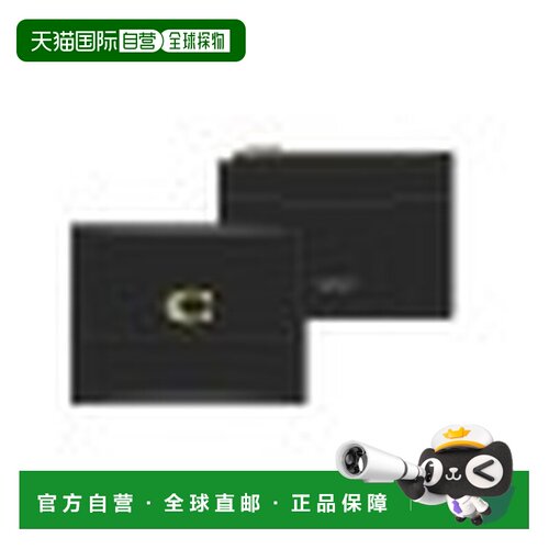 香港直邮COACH 女士卡包 CZ111B4BK AW2025 黑色 Essential 翻盖