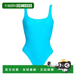 女士 范思哲 One piece blue蓝色 1h可退 泳衣 香港直邮versace