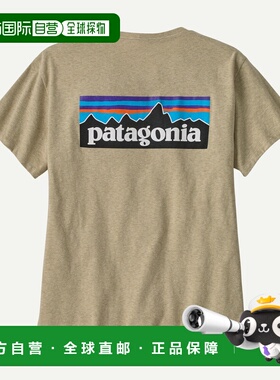 自营欧洲直邮PATAGONIA 女士P-6 Logo Responsibili-Tee®环保T恤
