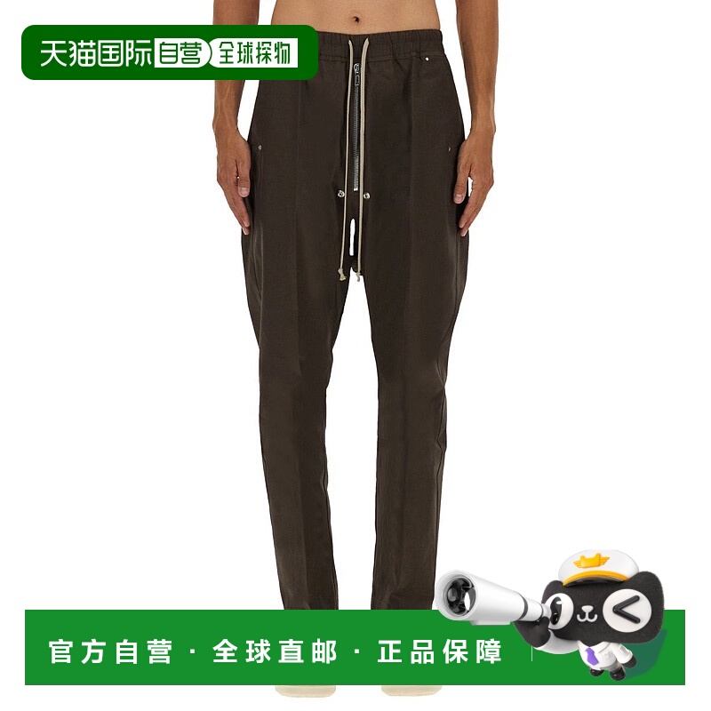 香港直邮rick owens 瑞克 欧文斯 男士 Bela 抽繩長褲 RU02E1361T