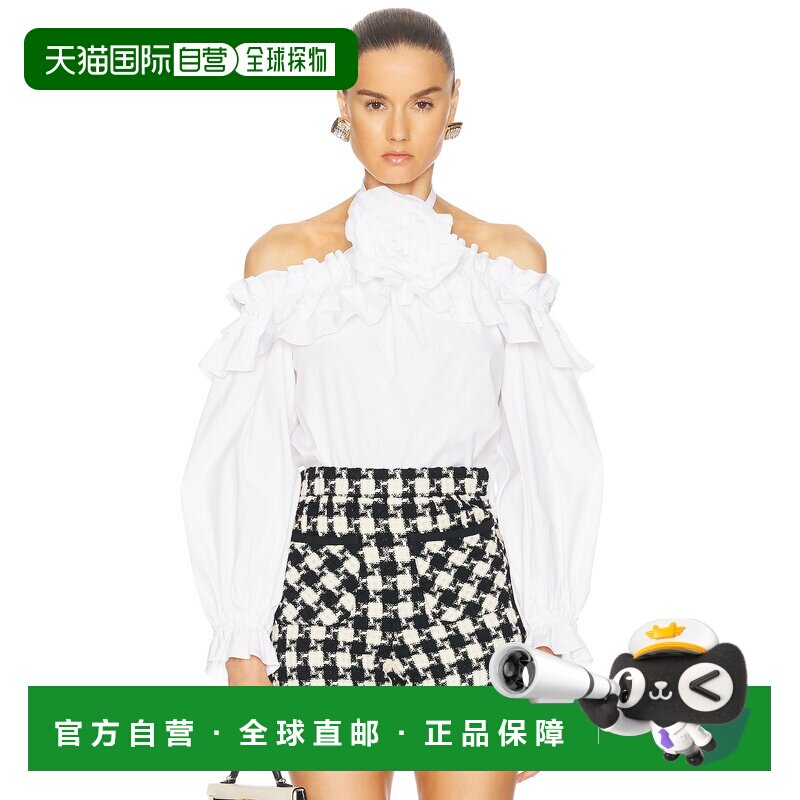 1h可退 香港直邮CAROLINA HERRERA 女士 挂脖露肩上衣 R2511E236S