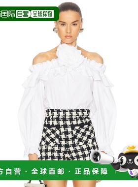 1h可退 香港直邮CAROLINA HERRERA 女士 挂脖露肩上衣 R2511E236S