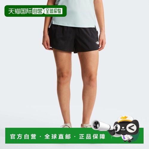 自营欧洲直邮The North Face北面 Flex女士黑色聚酯纤维8厘米梭织
