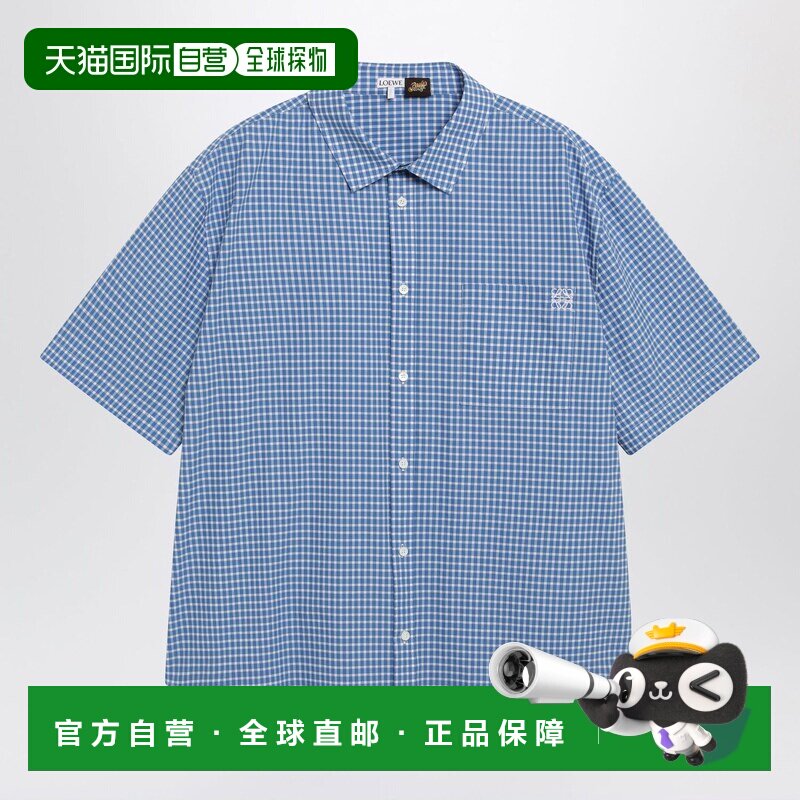 1h可退 香港直邮LOEWE 男士衬衫 H616Y05XA3CO5102 SS2026 蓝色