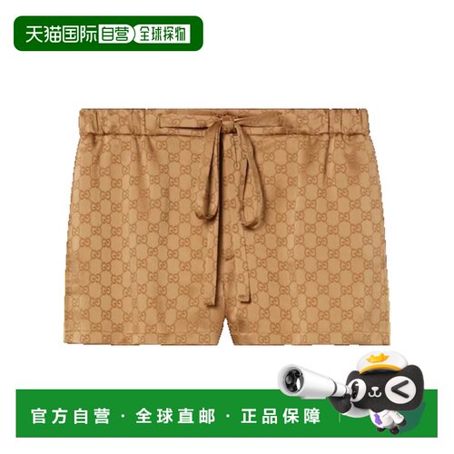 1h可退 Gucci 古驰 女士 GG缎质短裤 814743ZAQKJ新款休闲裤