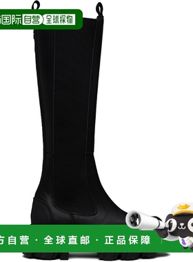 1h可退 香港直邮GANNI 甘尼 女士 黑色 Cleated Tall 切尔西靴 S3