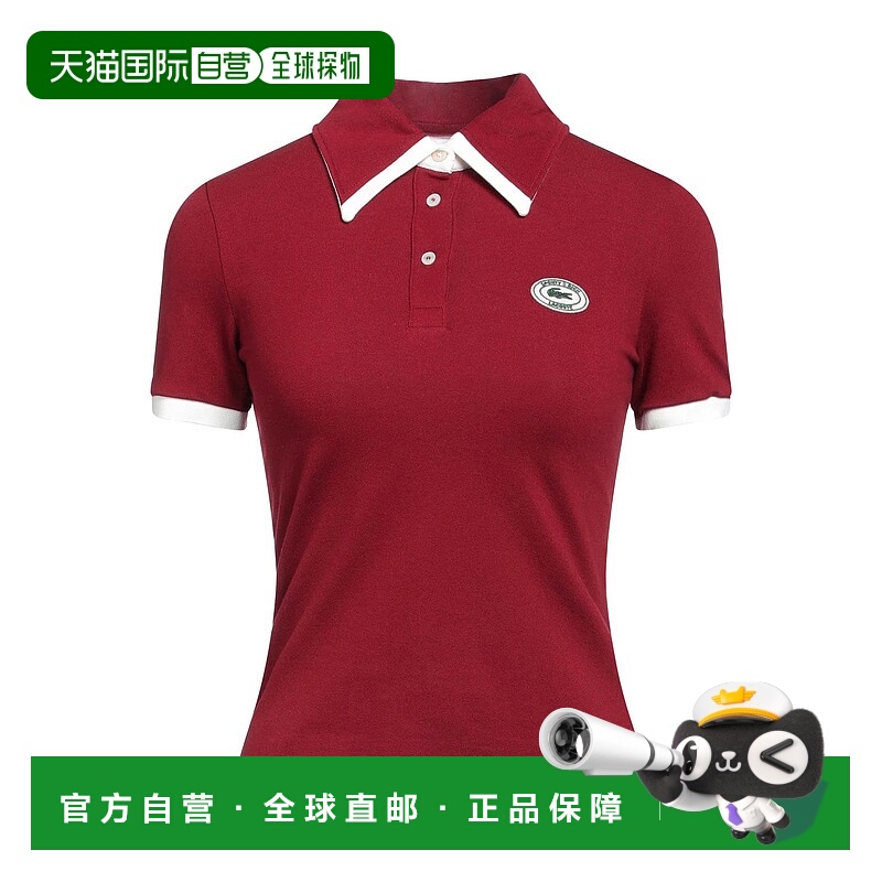 香港直邮Lacoste X Sporty & Rich 女士 Polo衫 red红色 舒适时尚