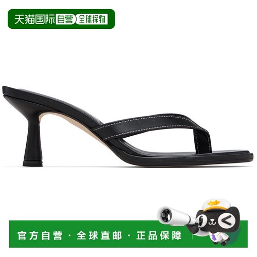 1h可退 香港直邮aeyde 女士 黑色 Daphne Leather Thong 凉鞋 A11