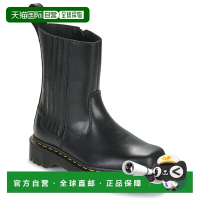 欧洲直邮Dr. MartensAmaayah Lo Black Orleans女靴厚底鞋