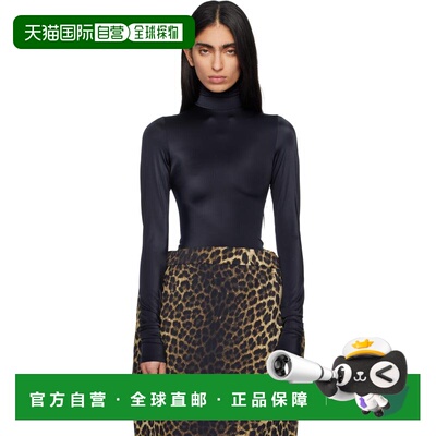 香港直邮Tom Ford 汤姆 福特 女士 黑色 High Neck Body Zip Cove